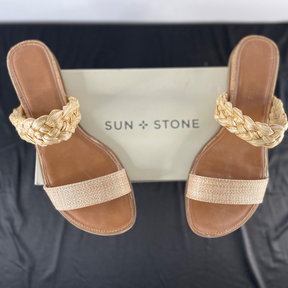Sun + Stone Raffia Sandals - Picture 2 of 12